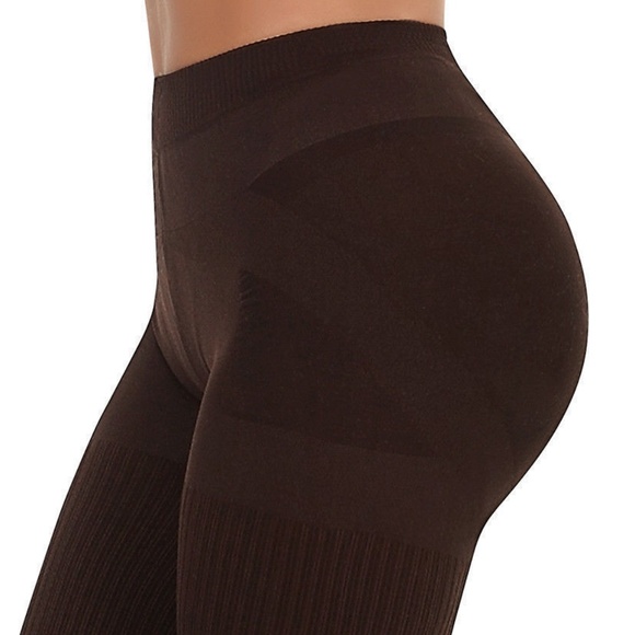 Mid Rise Tummy Control Compression Shaper Leggings - Picture 2 of 3